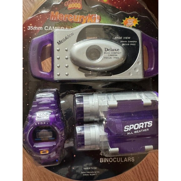 Mercury Kit Sakar 2000 35 mm Camera Binoculars‎ Watch NOS NIB - Picture 4 of 4
